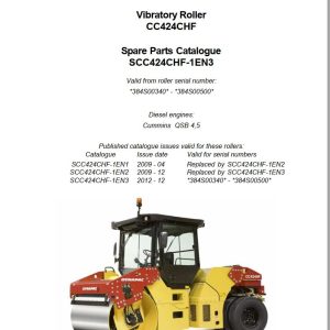 Dynapac Cc424Chf Parts Operation Maintenance Manual Pdf 2
