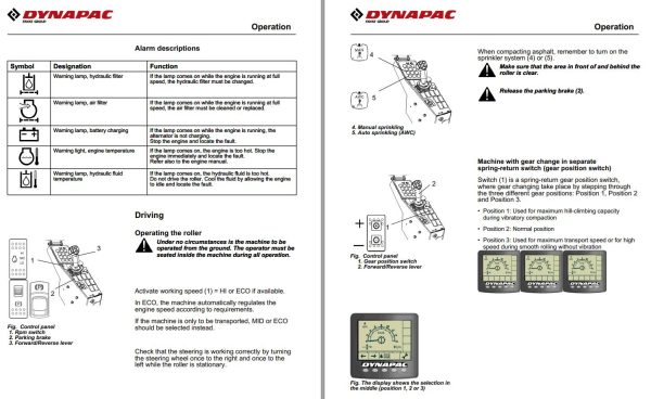 Dynapac CC424HF CC6200 Operation Maintenance Manual PDF 2