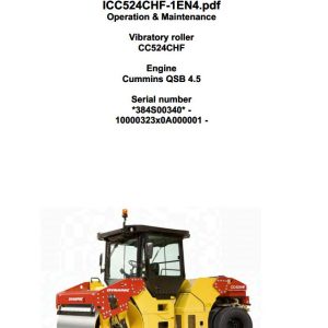 Dynapac CC524CHF Parts Operation Maintenance Manual PDF 1