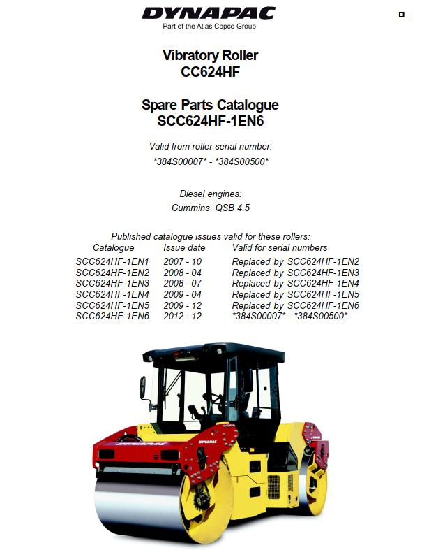 Dynapac CC624HF Operation Maintenance Manual PDF 1