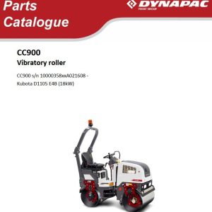 Dynapac CC900 Parts Operation Maintenance Manual PDF 1