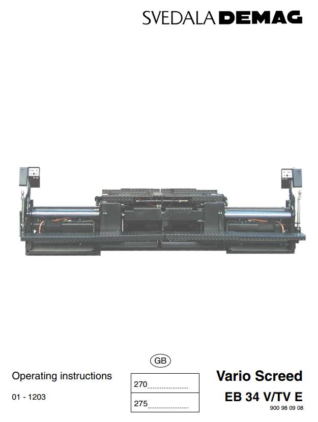 Dynapac EB34V EB34TVE Operation Manual PDF 1