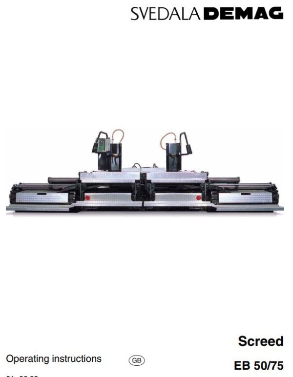 Dynapac EB50 EB75 Operation Manual PDF 1