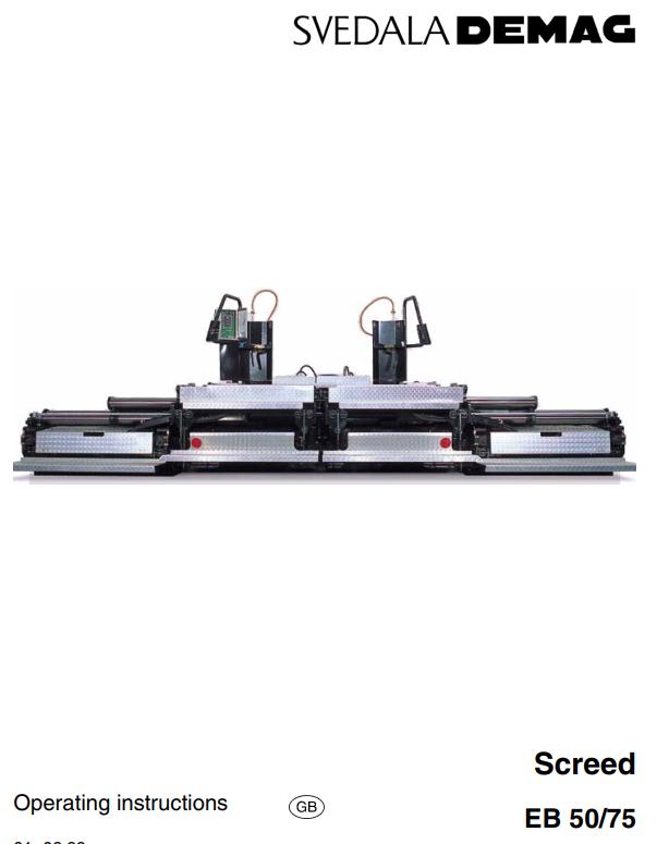 Dynapac EB50 EB75 Operation Manual PDF 1