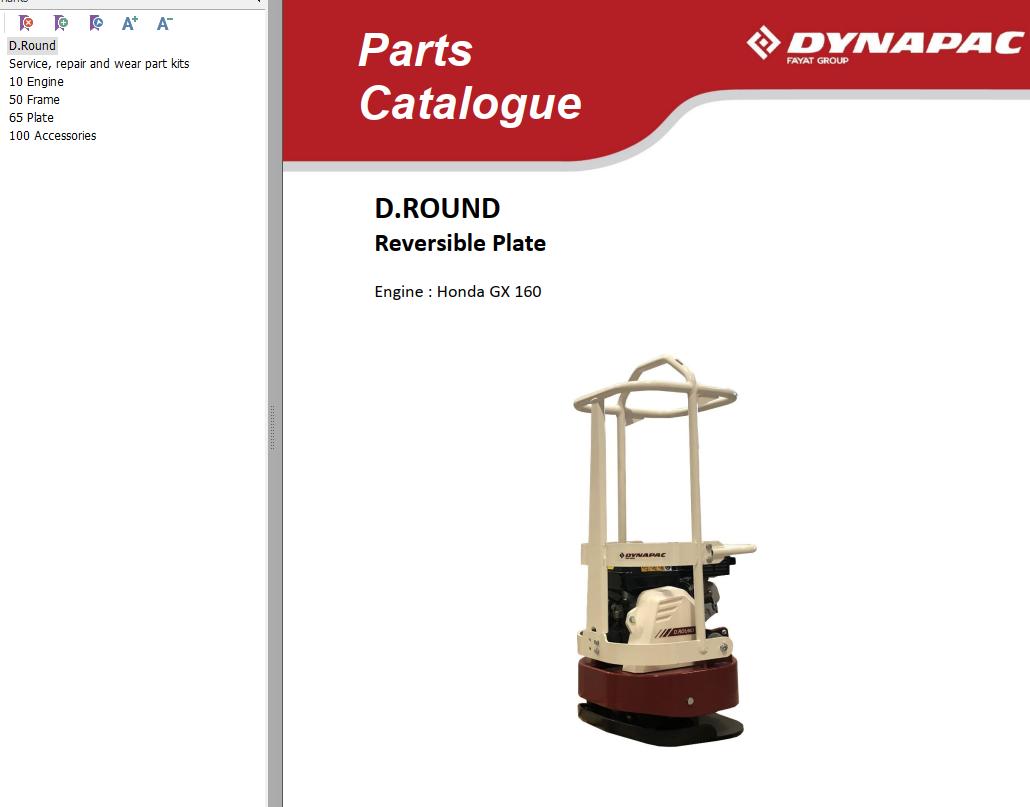 Dynapac Light D.ROUND Parts Catalog PDF 1