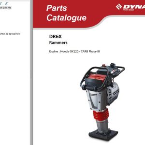 Dynapac Light DR6X Parts Operating Maintenance Manual PDF 1