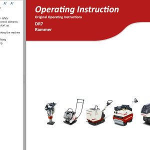 Dynapac Light DR7 Parts Operating Maintenance Manual PDF 2