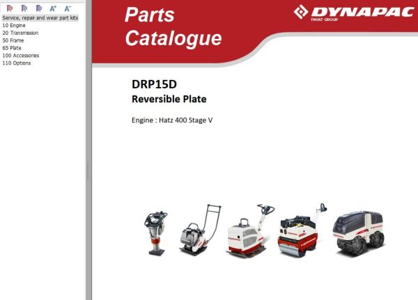 Dynapac Light DRP15D Parts Operation Maintenance Manual PDF 1