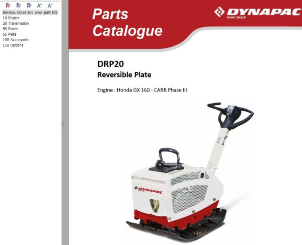 Dynapac Light DRP20 Parts Catalog Operating Manual PDF 3