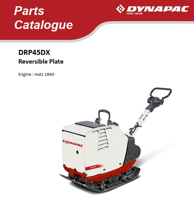 Dynapac Light DRP45DX Parts Operating Maintenance Manual PDF 1