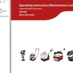 Dynapac Light DRP70D Parts Operating Maintenance Manual PDF 1