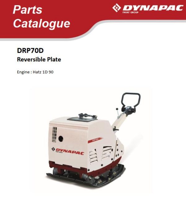 Dynapac Light DRP70D Parts Operating Maintenance Manual PDF 3