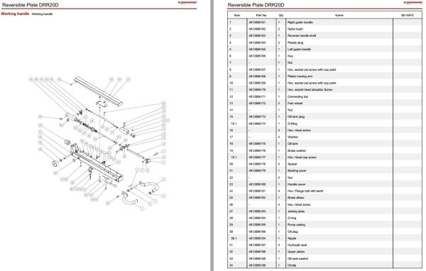 Dynapac Light DRR20D Parts Catalog PDF 2