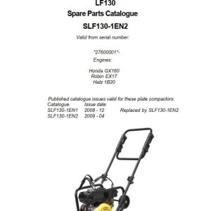 Dynapac Light LF130 Parts Operation Maintenance Manual PDF 1
