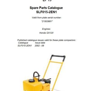 Dynapac Light LF15 Parts Catalog PDF 2