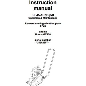 Dynapac Light LF45 Parts Operation Maintenance Manual PDF 1