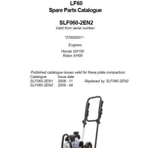 Dynapac Light LF60 Parts Operation Maintenance Manual PDF 1