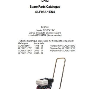 Dynapac Light LF82 Parts Operation Maintenance Manual PDF 1