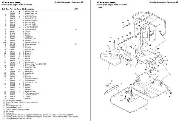 Dynapac Light LF90A LF90 Parts Catalog PDF 2