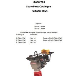 Dynapac Light LT600 LT700 Parts Operation Maintenance Manual PDF 2