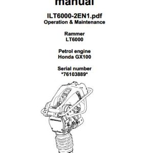 Dynapac Light LT6000 Parts Operation Maintenance Manual PDF 2