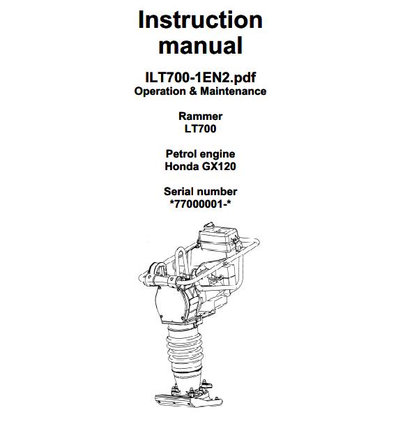 Dynapac Light LT700 Parts Operation Maintenance Manual PDF 2