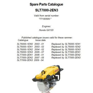 Dynapac Light LT7000 Parts Operation Maintenance Manual PDF 1