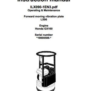 Dynapac Light LX90 Operation Maintenance Manual PDF 1