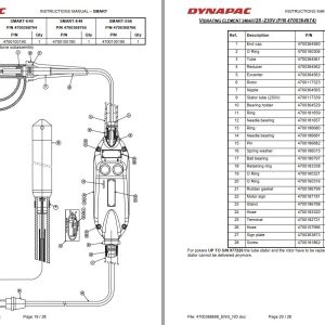 Dynapac Poker With Built In Frequency Converter Smart Instruction Spare Parts Catalogue 1