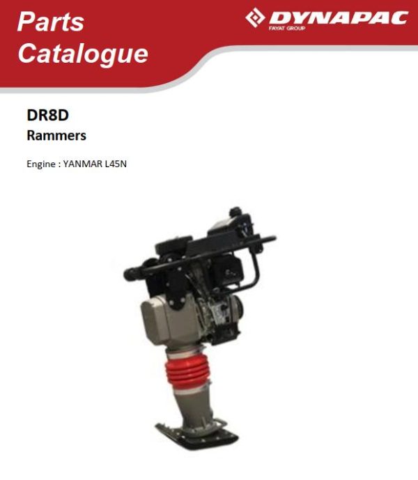 Dynapac Rammers DR8D Parts Catalog PDF 1