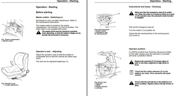 Dynapac Roller CA134 Operation Maintenance Manual PDF 2 1