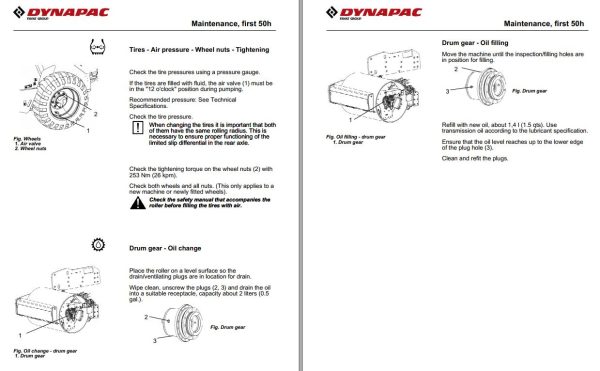 Dynapac Roller CA1400 Operation Maintenance Manual PDF 2