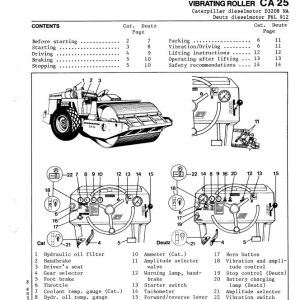 Dynapac Roller CA25 Operation Manual PDF 1