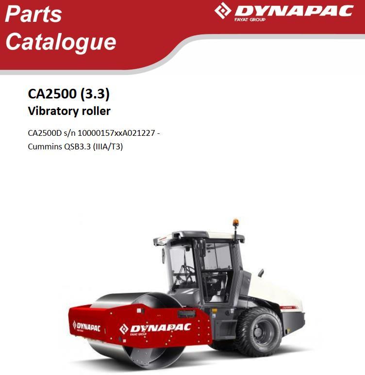 Dynapac Roller CA2500 IIIAT3 Parts Manual PDF 1