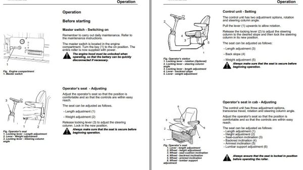 Dynapac Roller CA252 Operation Maintenance Manual PDF 2