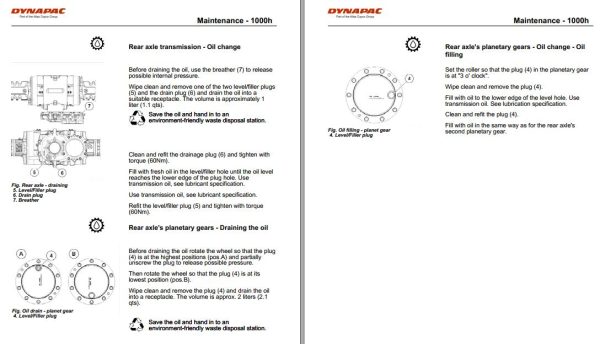 Dynapac Roller CA270 Operation Maintenance Manual PDF 2