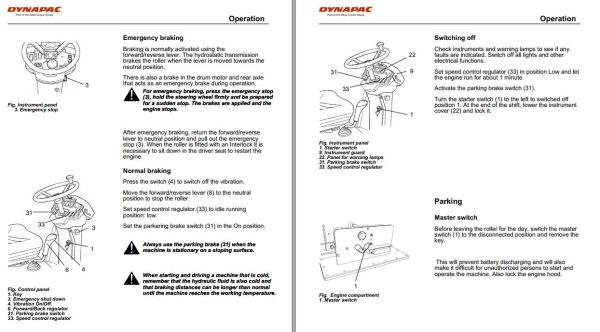 Dynapac Roller CA280 II Operation Maintenance Manual PDF 2