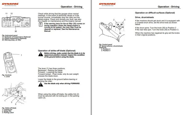 Dynapac Roller CA362 Operation Maintenance Manual PDF 2