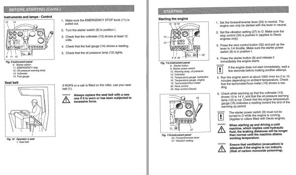 Dynapac Roller CA511 CA551 Operation Manual PDF 2
