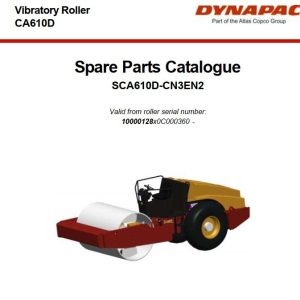 Dynapac Roller CA610D Parts Manual PDF 1