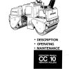 Dynapac Roller CC10 Operation Maintenance Manual PDF 1