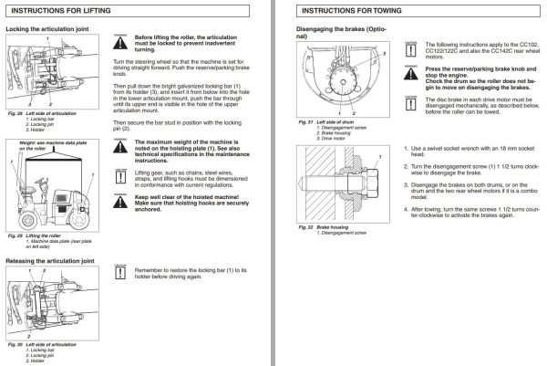 Dynapac Roller CC102 CC142C Operation Manual PDF 2