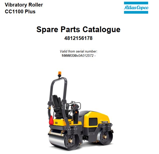 Dynapac Roller CC1100 PLUS Parts Manual PDF 1