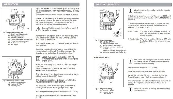 Dynapac Roller CC501C CC501 Operation Manual PDF 2