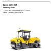 Dynapac Roller CC5200C Parts Manual PDF 1