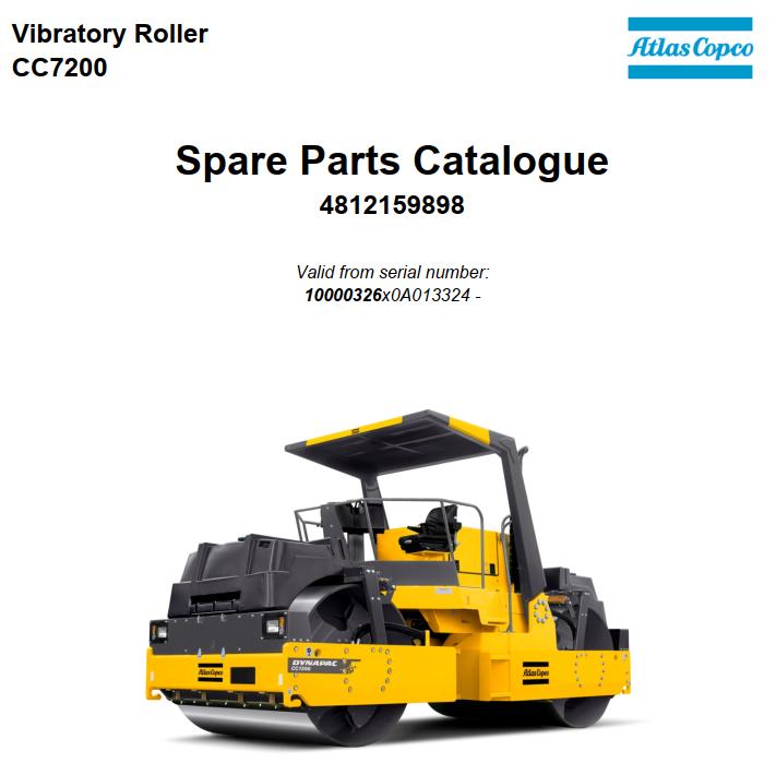 Dynapac Roller CC7200 Parts Manual PDF 1