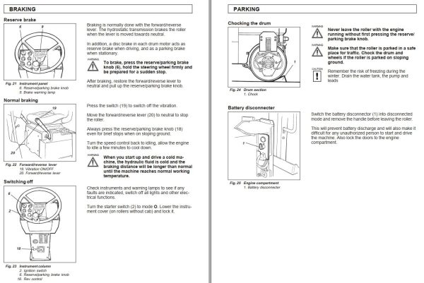 Dynapac Roller CC82 CC92 Operation Manual PDF 2