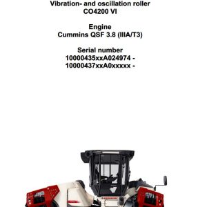 Dynapac Roller CO4200VI Operation Maintenance Manual PDF 1