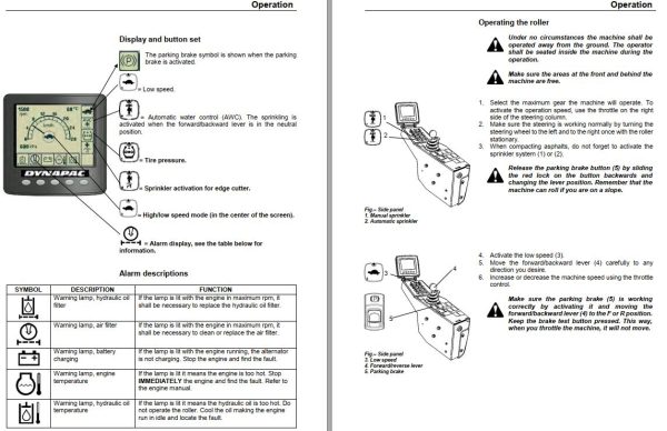 Dynapac Roller CP2700 Parts Operation Maintenance Manual PDF 2