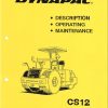 Dynapac Roller CS12 Operation Maintenance Manual PDF 1